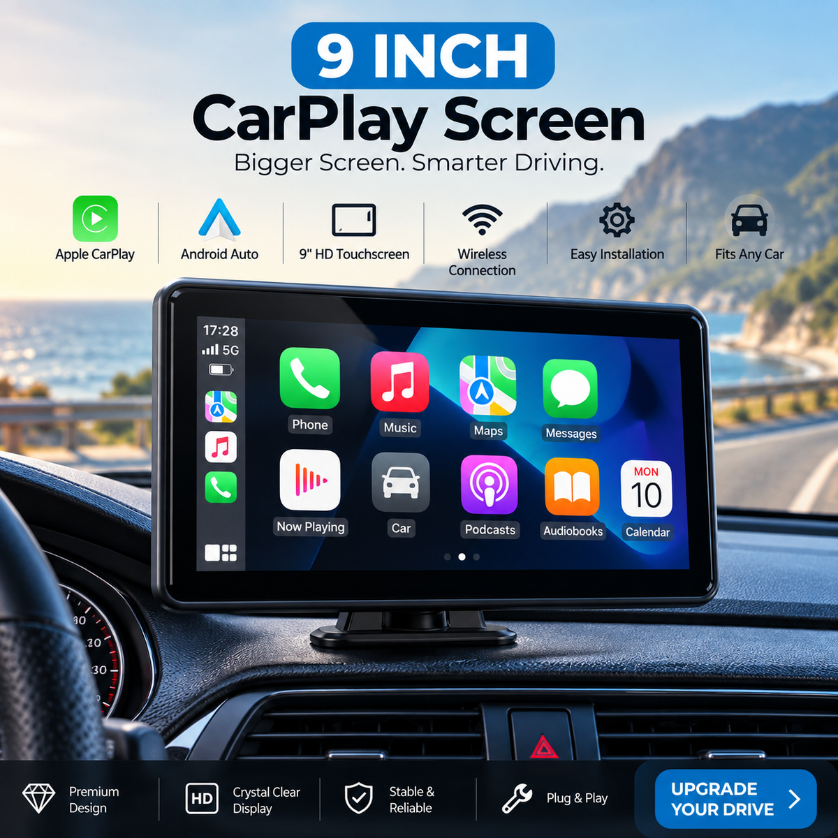 Wireless CarPlay Display