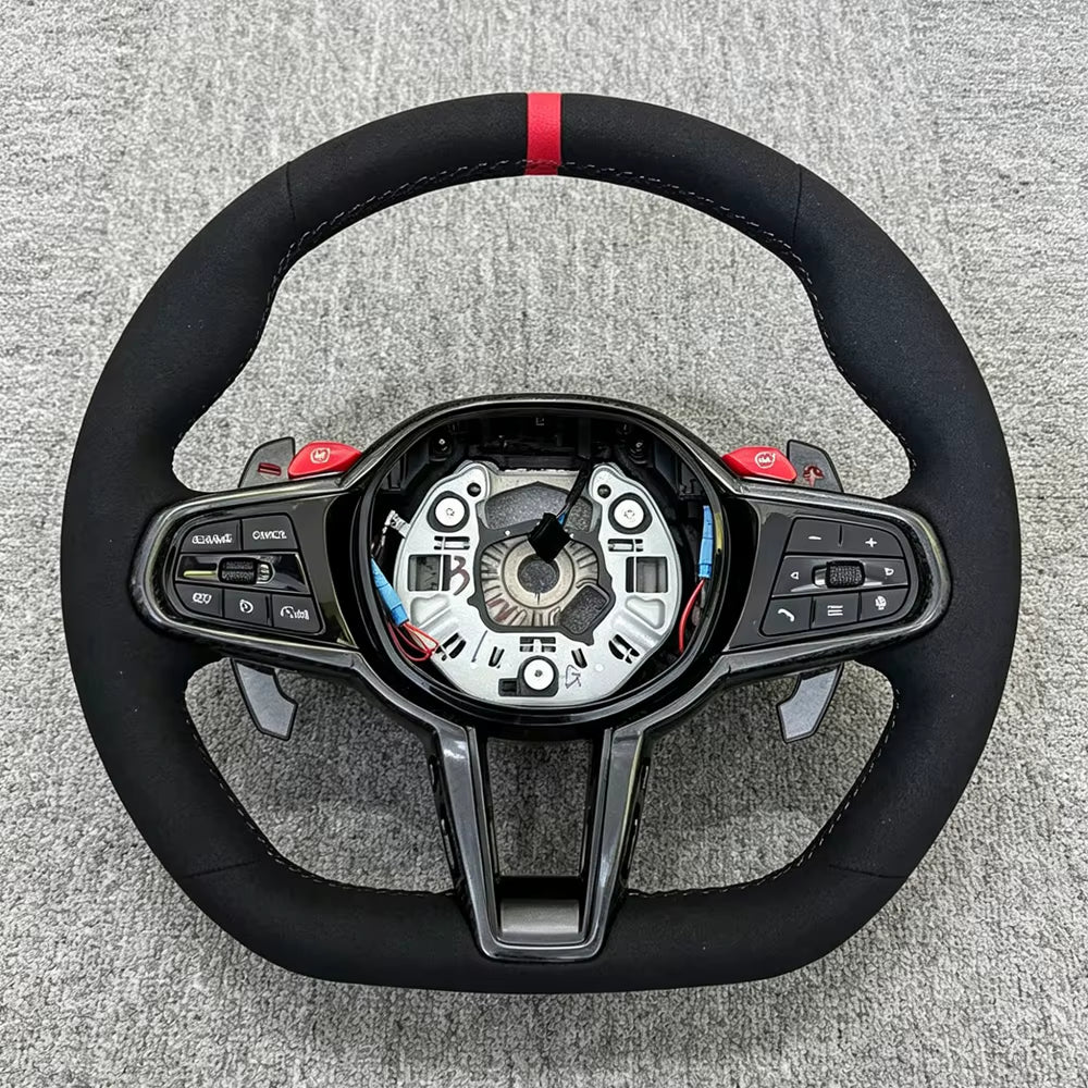 Carbon Fiber Sport Steering Wheel M6 for BMW M3 G80 M4 G82 M5 F90 M8 X3M X4M X5M X6M G30 G20 G05 G07 G35 G36 G25 G26