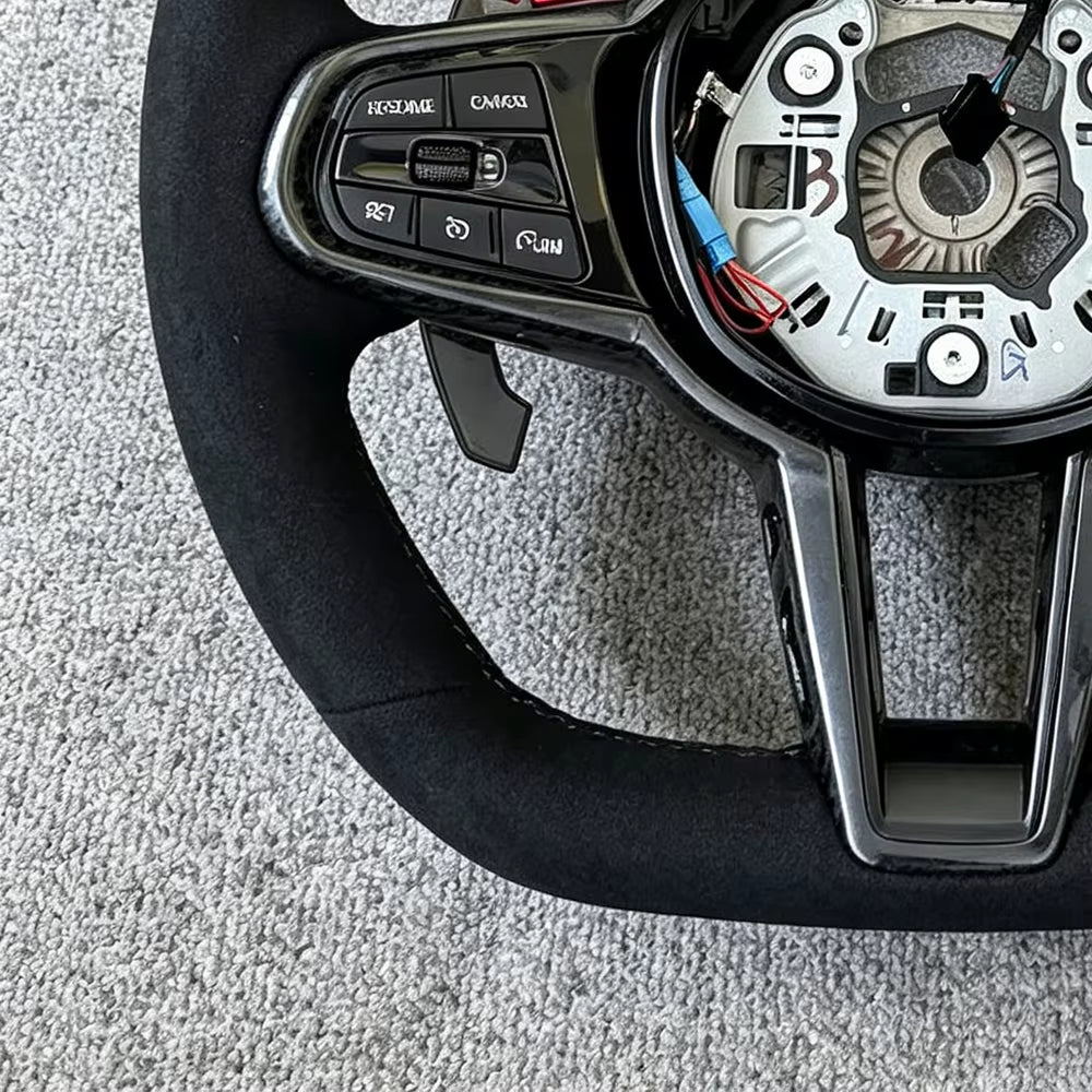 Carbon Fiber Sport Steering Wheel M6 for BMW M3 G80 M4 G82 M5 F90 M8 X3M X4M X5M X6M G30 G20 G05 G07 G35 G36 G25 G26
