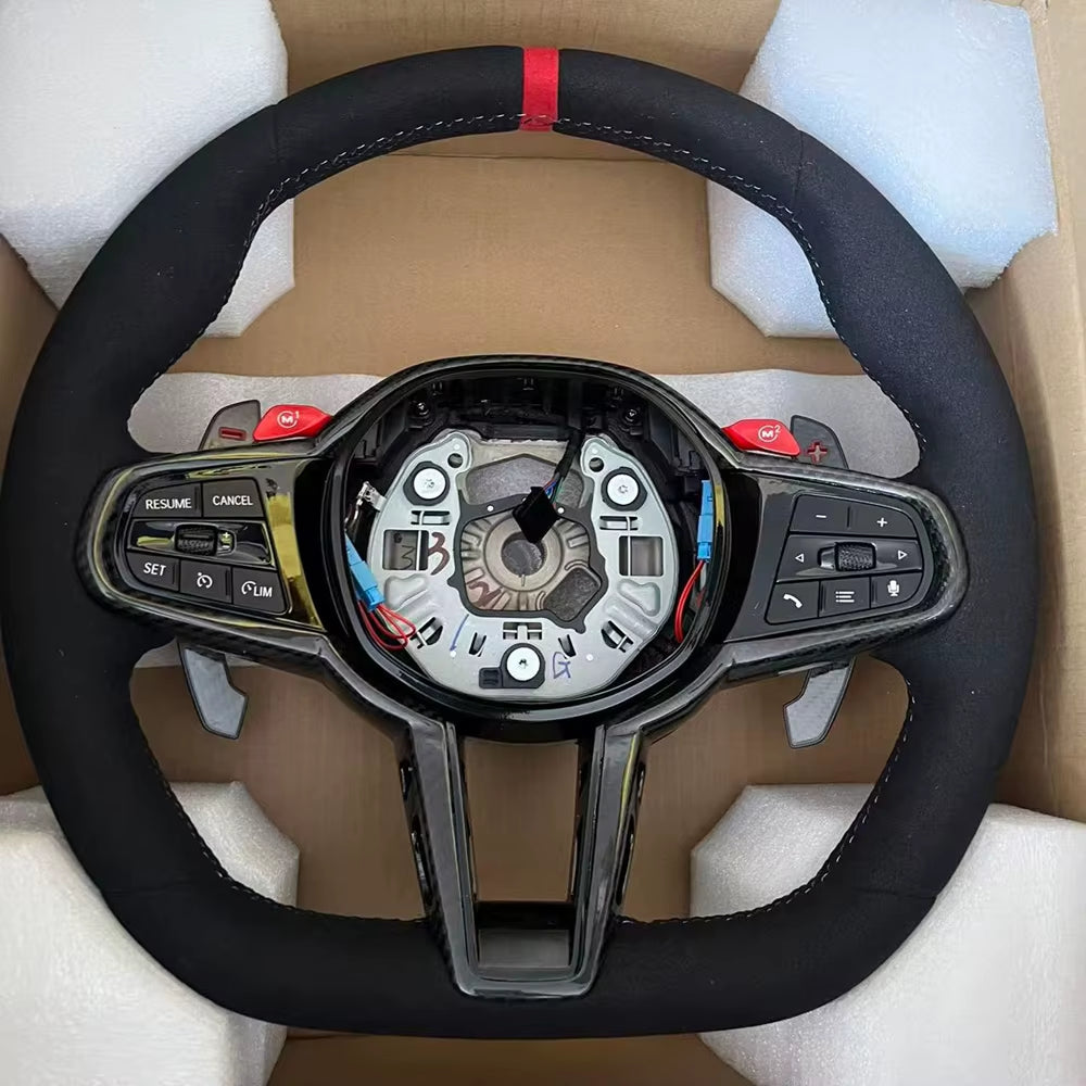 Carbon Fiber Sport Steering Wheel M6 for BMW M3 G80 M4 G82 M5 F90 M8 X3M X4M X5M X6M G30 G20 G05 G07 G35 G36 G25 G26