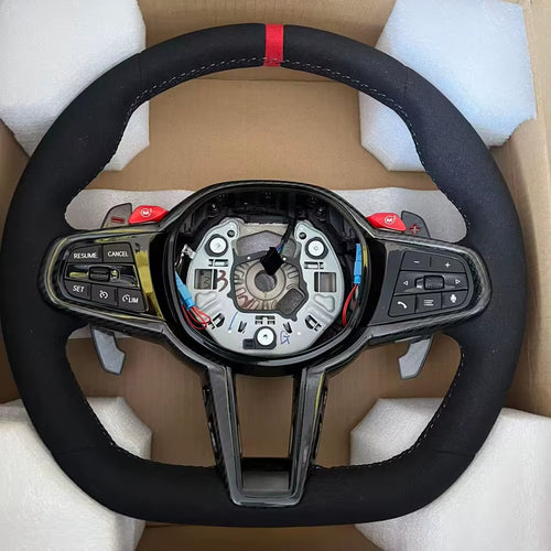 Carbon Fiber Sport Steering Wheel M6 for BMW M3 G80 M4 G82 M5 F90 M8 X3M X4M X5M X6M G30 G20 G05 G07 G35 G36 G25 G26